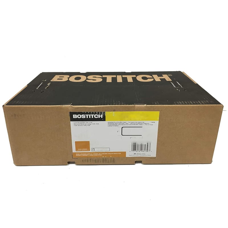 Bostitch 16S2-25SG10M S2 1 in. W X 1 in. L 16 Ga. Wide Crown Staples 10000 pk