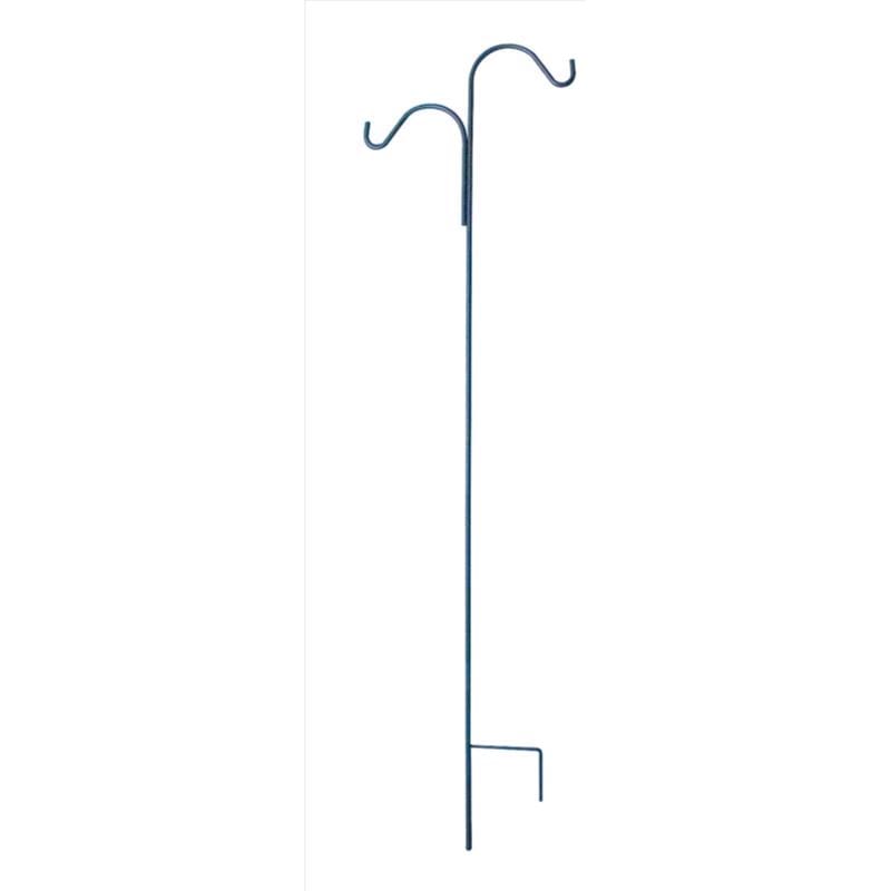 Living Accents 58010 Black Steel 84 in. H Double Crook Plant Hook 1 pk