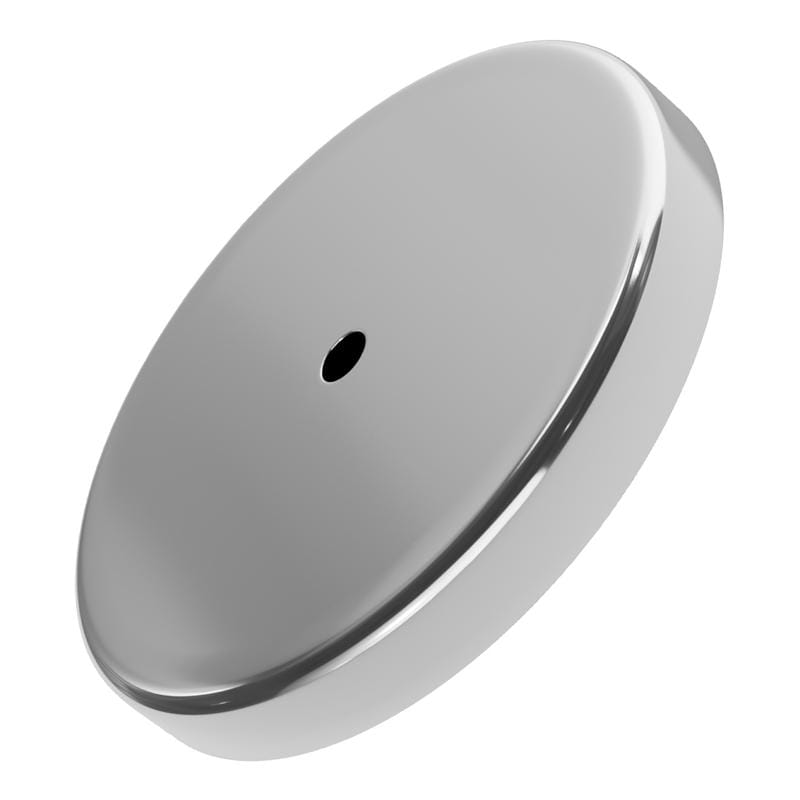 Magnet Source 07223 .44 in. L X 3.2 in. W Silver Round Base Magnet 95 lb. pull 1 pc