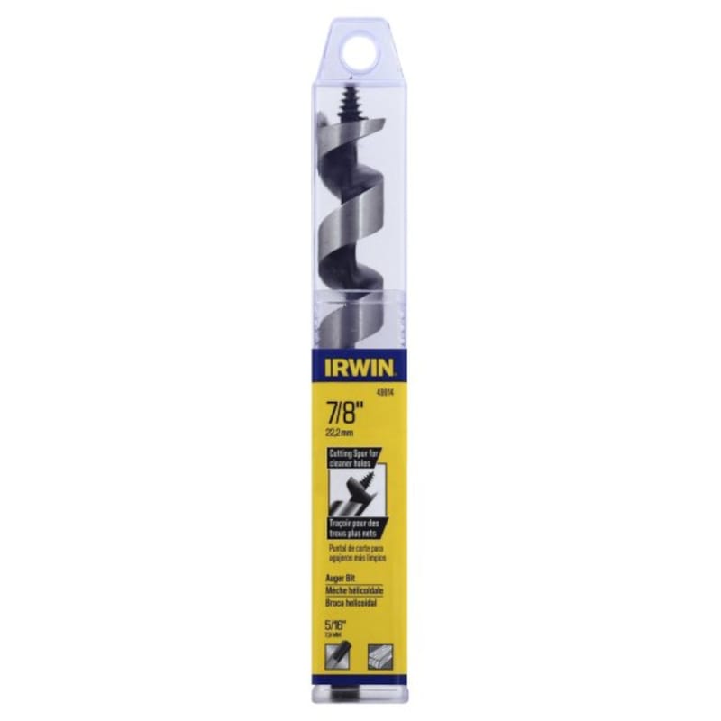 Irwin 49914 7/8 in. D X 7.5 in. L Auger Bit Carbon Steel 1 pc