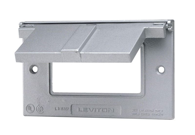 Leviton 04996-0GY Decora Rectangle Thermoplastic 1 gang GFCI Cover