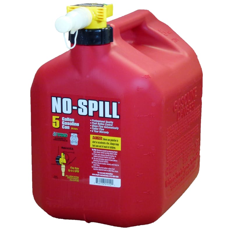 No-Spill 1460S 5.0 GALLON GASOLINE VIEW - IND BOXED (RE