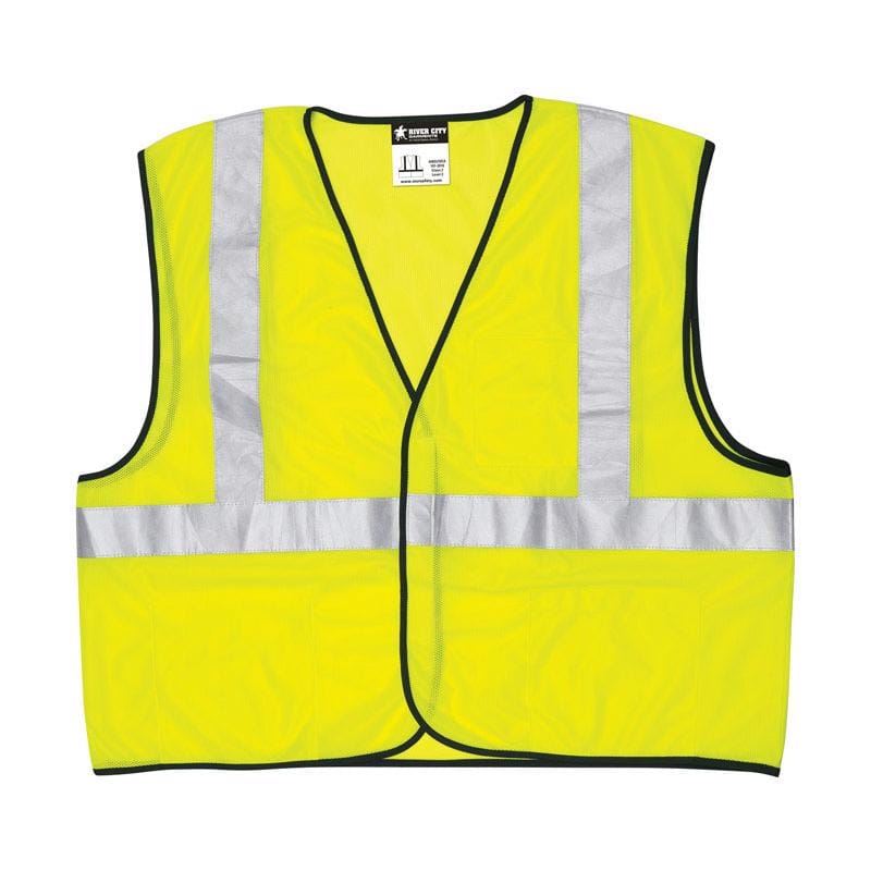 Safety Works CVCL2MLXL Reflective Safety Vest Fluorescent Green XL