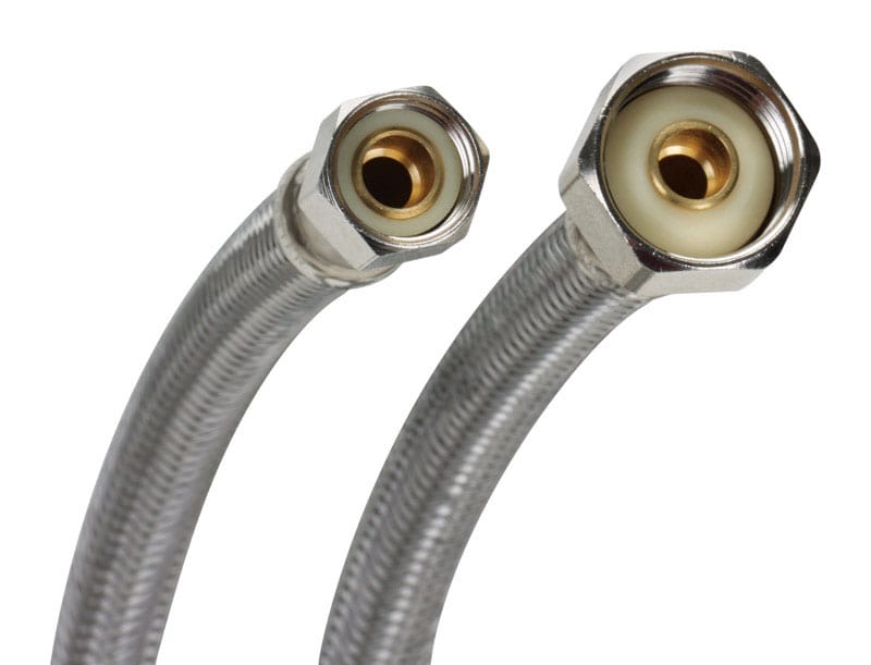 Fluidmaster B1F12 3/8 in. Compression X 1/2 in. D FIP 12 in. Braided Stainless Steel Supply Line