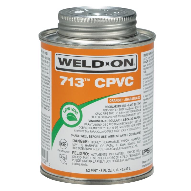 Weld-On 10128 713 Orange Cement For CPVC 8 fl. oz.