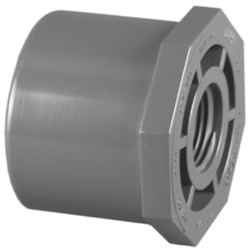 Charlotte Pipe PVC081084200 Schedule 80 2 in. Spigot X 1 in. D FPT PVC Reducing Bushing 1 pk