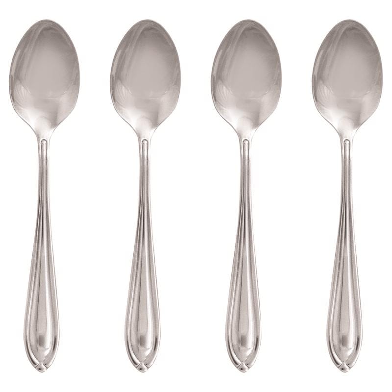 Hampton Forge 146A04TSWB Silver Stainless Steel Casual Teaspoon Set 4 pc