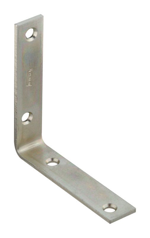 National Hardware N220-145 4 in. H X 0.88 in. W X 0.12 in. D Zinc-Plated Steel Inside Corner Brace