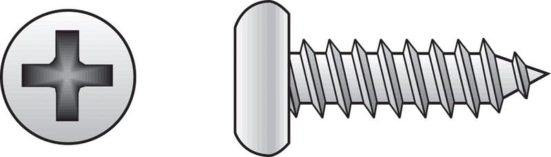 Hillman 80135 No. 12 Ga. X 3 in. L Phillips Pan Head Sheet Metal Screws 100 pk