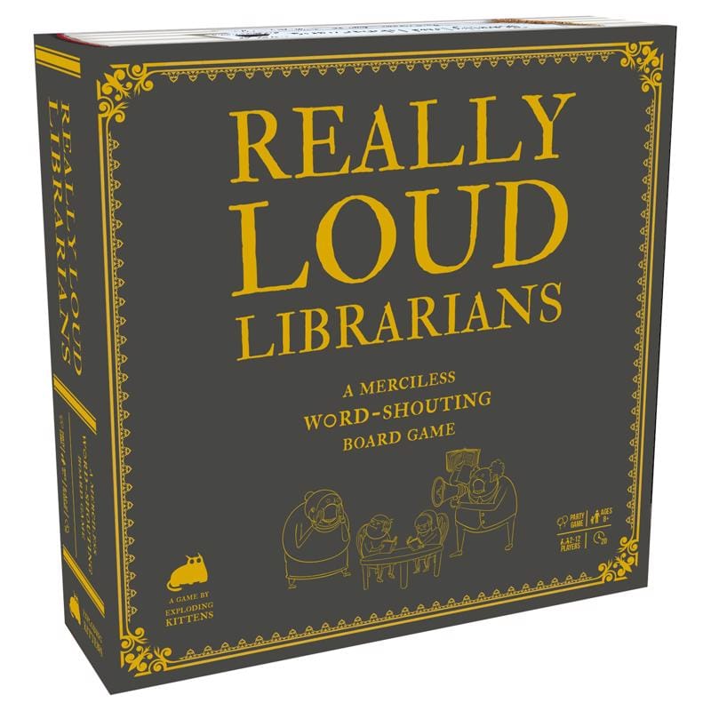 Exploding Kittens LOUD-CORE-4 Exploding Kittens Really Loud Libarians Board Game Multicolored 101 pc