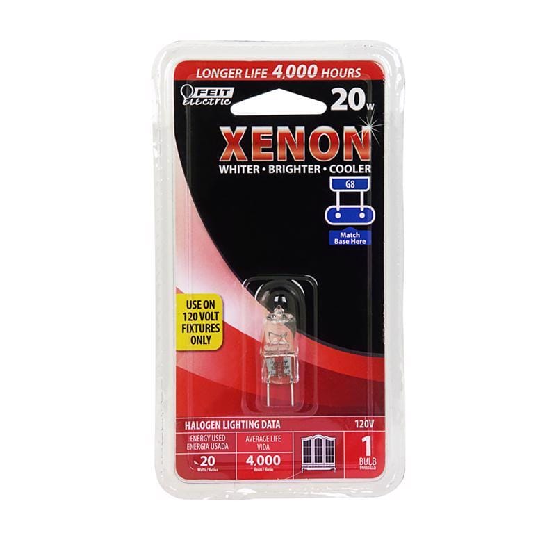 Feit BPXN20/G8/RP 20 W T4 Tubular Halogen Xenon Bulb 170 lm Warm White 1 pk
