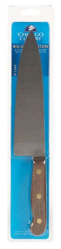 Chicago Cutlery 42SP Walnut Tradition Stainless Steel Chef's Knife 1 pc