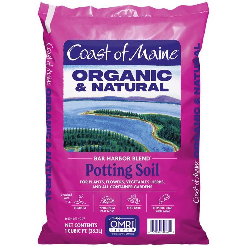 Coast of Maine BH1000 Bar Harbor Blend Organic Flower and Plant Potting Soil 1 cu ft