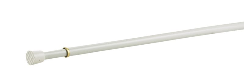 Kenney KN631/1NP White Traditional/Transitional Tension Rod 28 in. L X 48 in. L