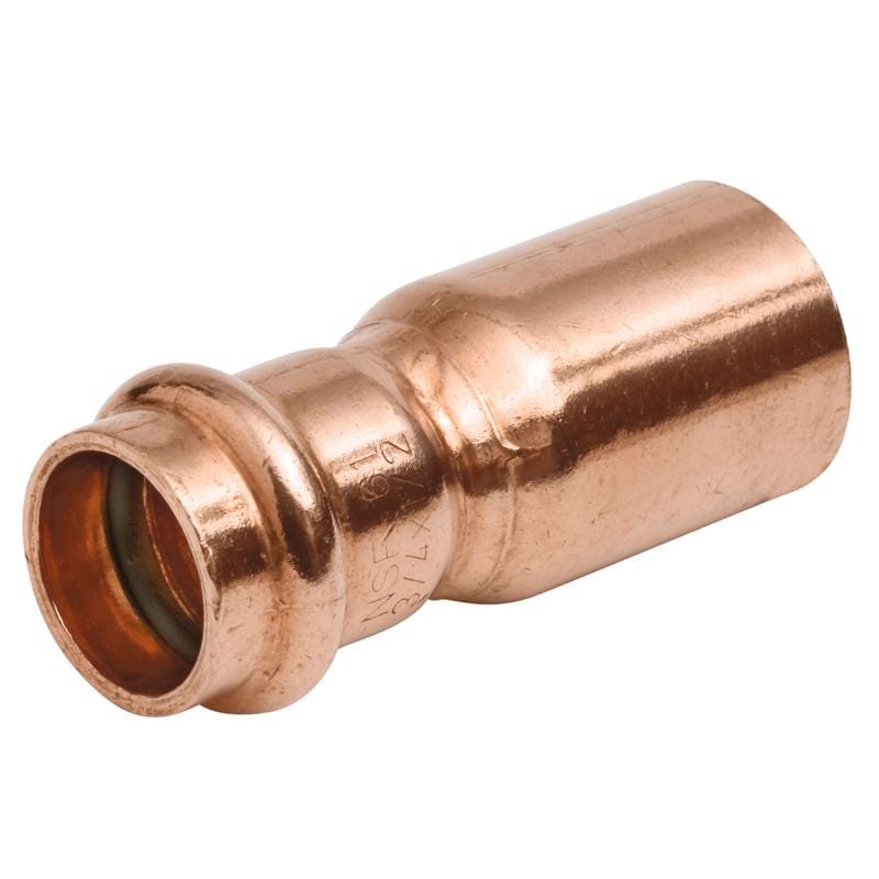 Nibco 9008755PCU 1-1/2 in. FTG X 1-1/4 in. D Press Wrought Copper Adapter Coupling 1 pk