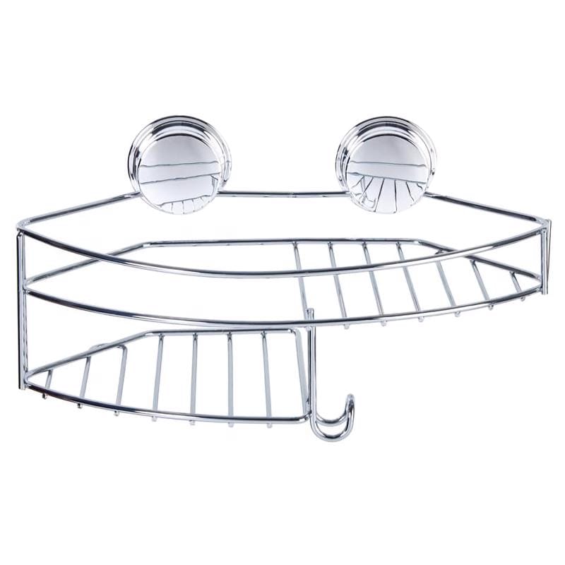 Better Living 13824 Stick N Lock Plus 5.44 in. H X 6.5 in. W X 11.8 in. L Chrome Silver Shower Basket