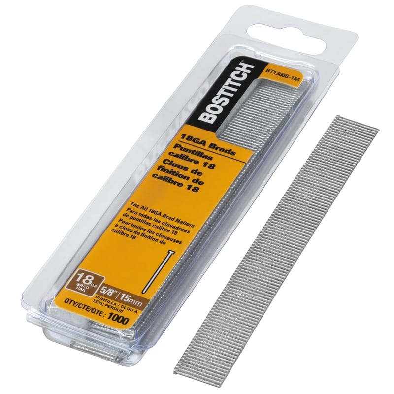 Bostitch BT1300B-1M 18 Ga. X 5/8 in. L Galvanized Steel Brad Nails 1000 pk