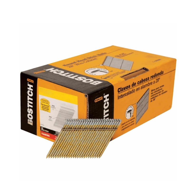 Bostitch S10DR-FH 3 in. L X 10 Ga. Angled Strip Coated Stick Nails 28 deg 2,000 pk