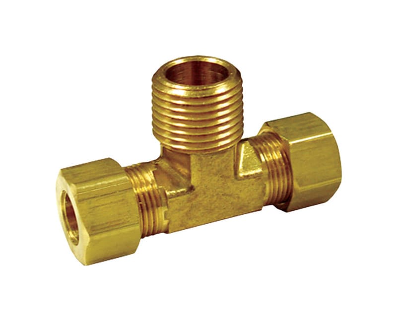 JMF Company 4503959 1/2 in. Compression X 1/2 in. D Male Brass Branch Tee