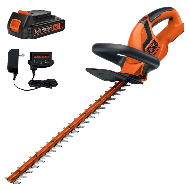 Black+Decker LHT2220 22 in. 20 V Battery Hedge Trimmer Kit (Battery & Charger)