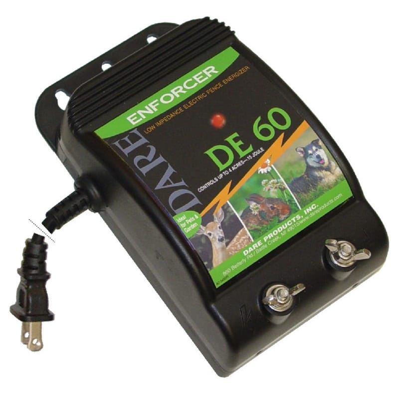 Dare DE 60 Enforcer 110 V Electric-Powered Fence Energizer 4 acre Black