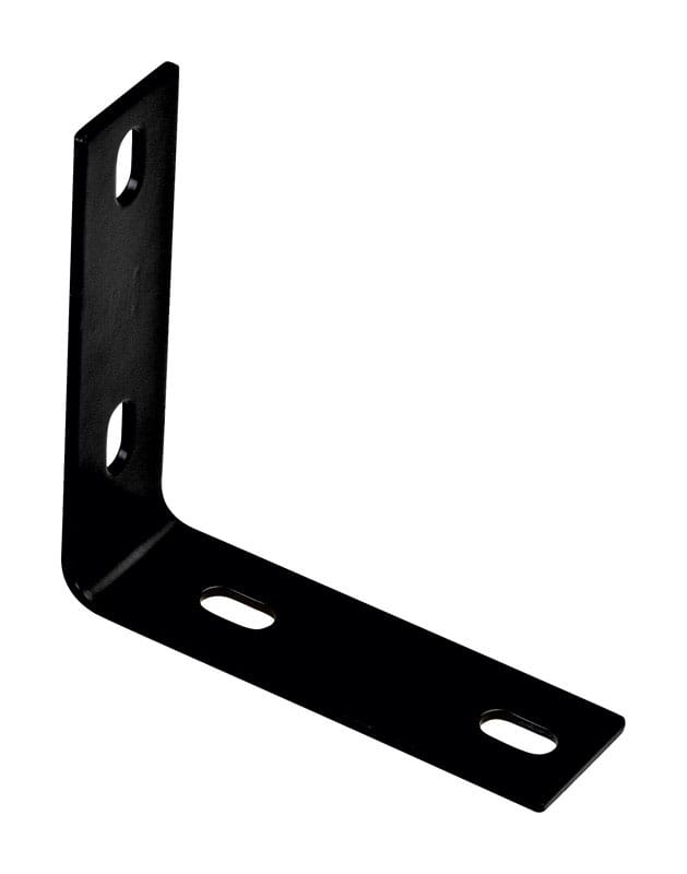 National Hardware N351-464 5.1 in. H X 1.5 in. W X 0.125 in. D Black Carbon Steel Inside/Outside Corner Brace
