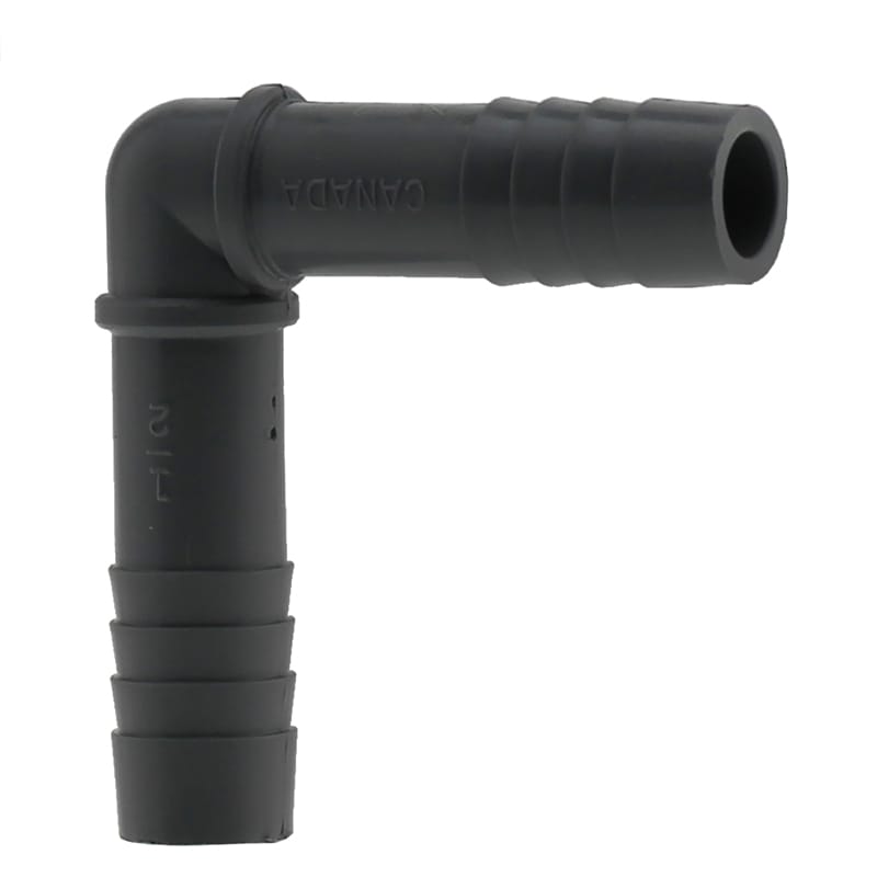 Boshart Industries UPPE-05 1/2 in. Insert in. X 1/2 in. D Insert Polypropylene 90 Degree Elbow 1 pk