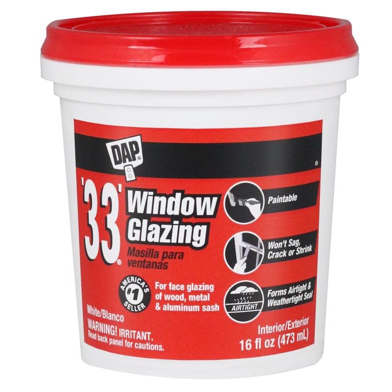 Dap 7079812121 White Glazing Compound 1 pt