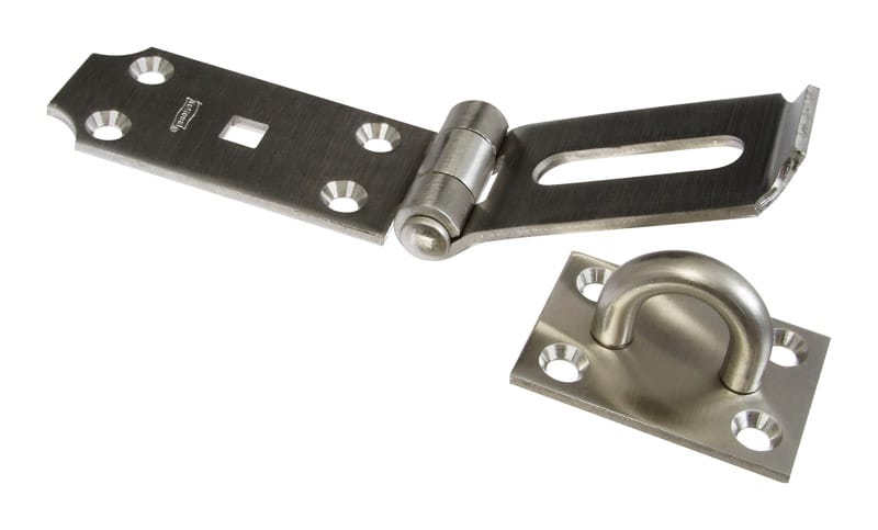 National Hardware N342-550 Brushed Stainless Steel 7-1/2 in. L Safety Hasp 1 pk