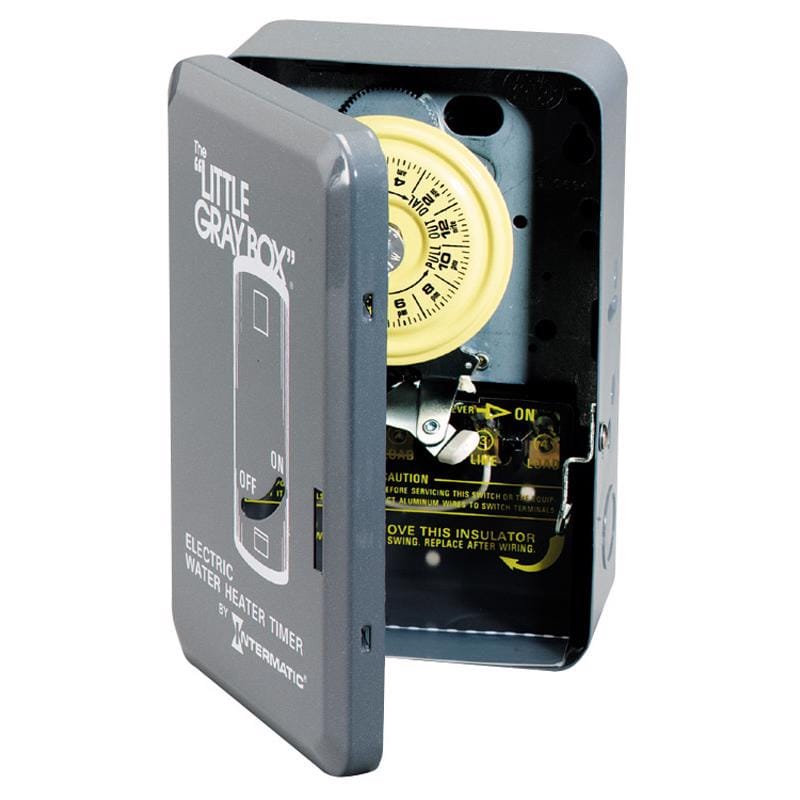 Intermatic WH40D89 Indoor Electric Water Heater Timer 277 V Gray