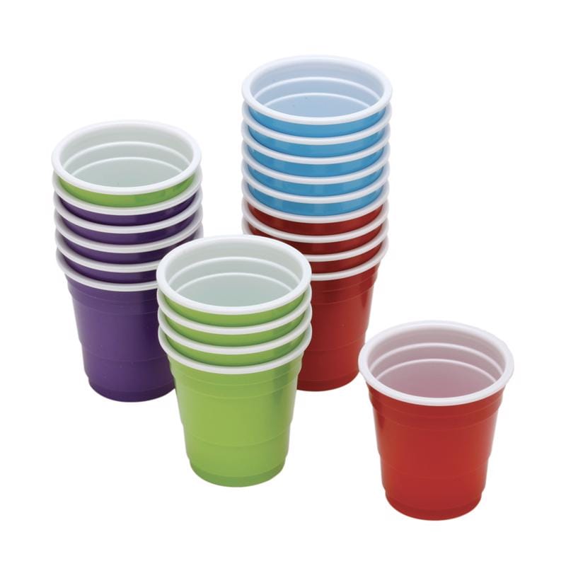 Kolorae KOL-0247 Assorted Polypropylene Disposable Shot Glass