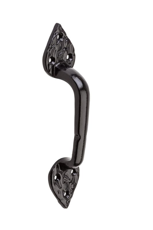 National Hardware N109-023 7-3/4 in. L Black Steel Gate Pull