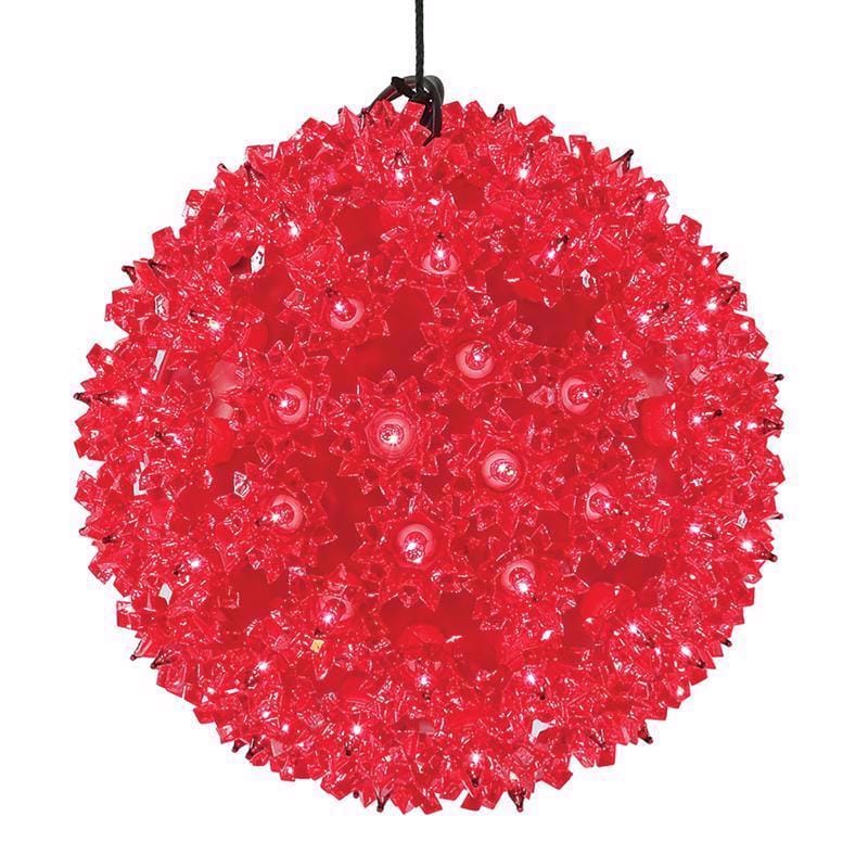 Celebrations 75SLSRDA LED Red 100L T5 Starlight Sphere 7.5 in. Hanging Decor