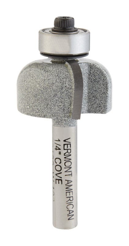 Vermont American 23139 1-1/2 in. D X 1/4 in. X 1-3/8 in. L Carbide Tipped Cove Router Bit