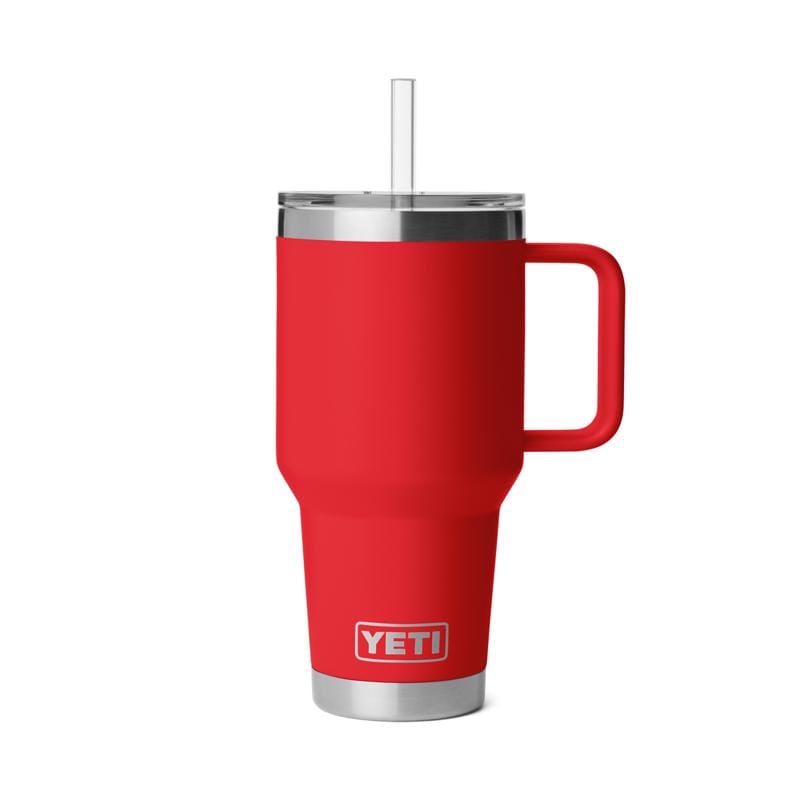Yeti 21071508173 Rambler 35 oz Rescue Red BPA Free 2.0 Straw Mug