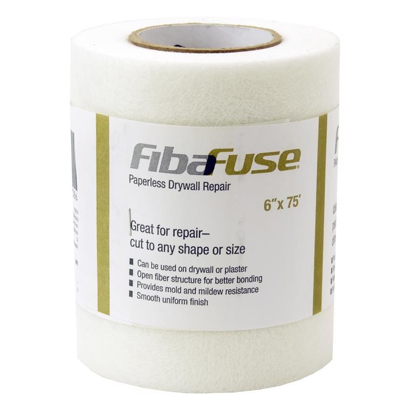 Saint-Gobain ADFORS FDW9018-U FibaFuse Paperless 75 ft. L X 6 in. W White Wall Repair Fabric