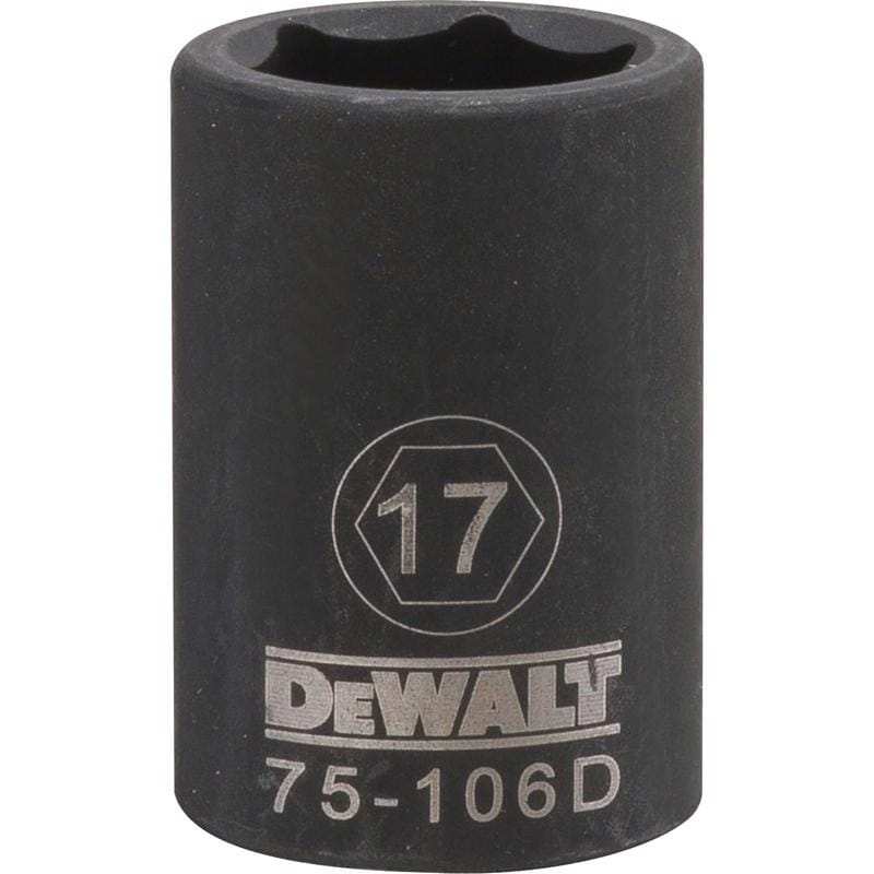 Dewalt DWMT75106OSP 17 mm X 1/2 in. drive Metric 6 Point Impact Socket 1 pc