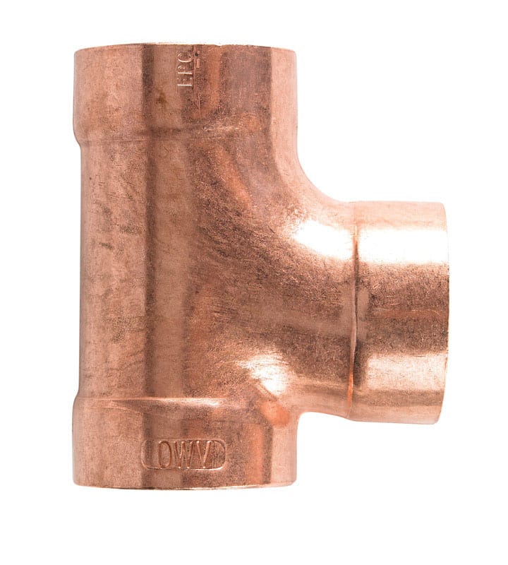 Nibco W00330T 1-1/2 in. Sweat X 1-1/2 in. D Sweat Copper Sanitary Tee 1 pk