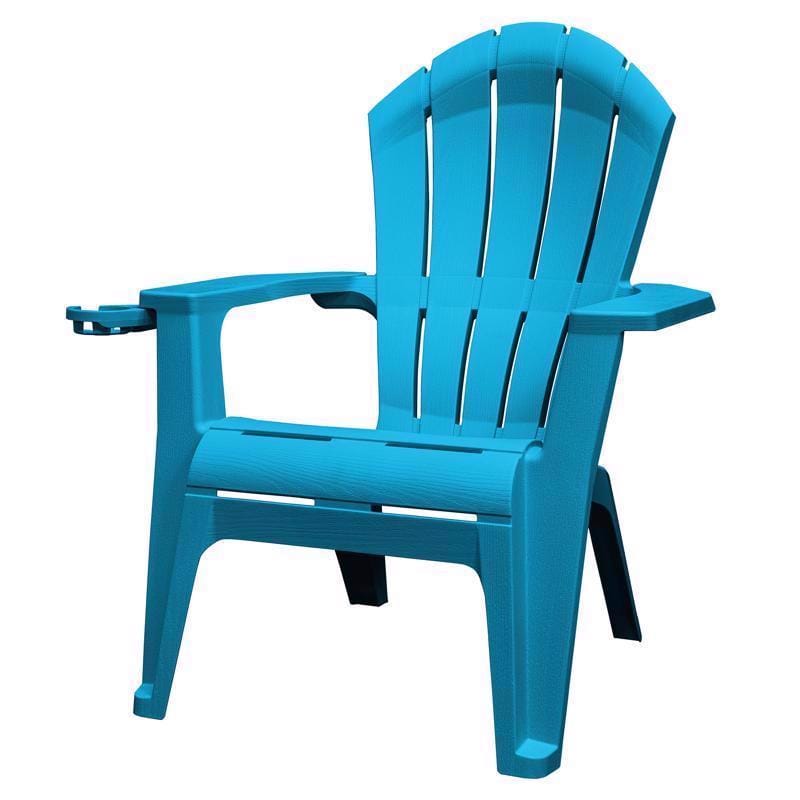 Adams 260925 RealComfort Deluxe Pool Blue Resin Frame Adirondack Chair