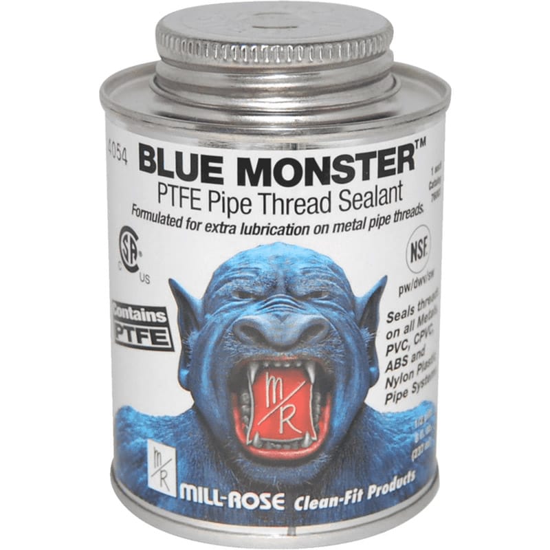 Mill Rose 76003 Blue Monster White Pipe Thread Sealant 8 oz