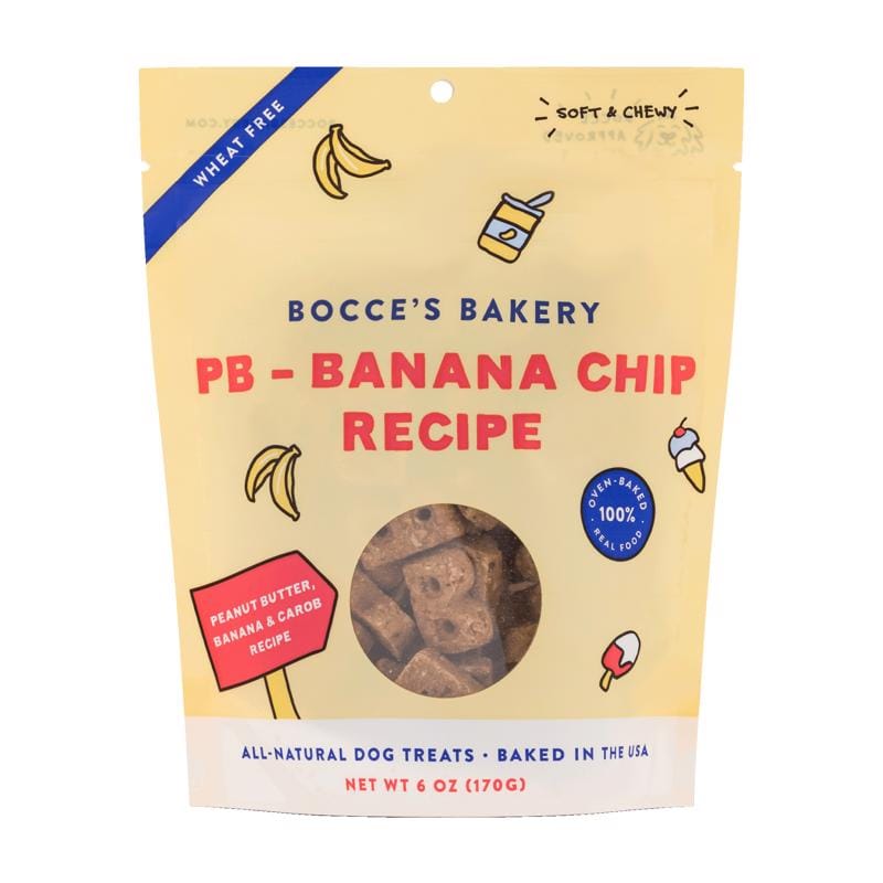 Bocce'S BCB-A10110 PB Banana Chip Chews For Dogs 6 oz