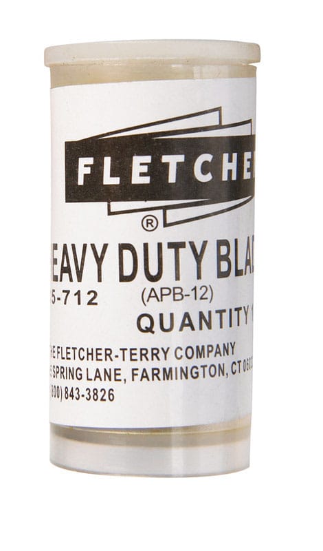 Fletcher-Terry 05-712 Steel Single Edge Acrylic Scoring Blade 0.25 in. L 10 pc