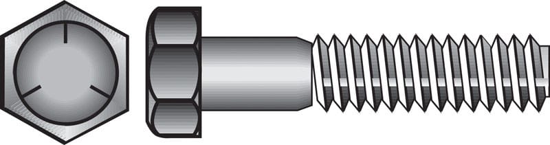Hillman 200225 1/2 in. D X 1-1/4 in. L Heat Treated Zinc Steel Hex Head Cap Screw 50 pk
