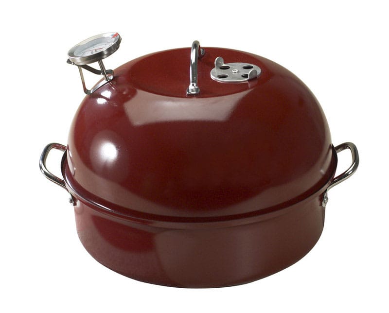 Nordic Ware 36556 Aluminized Steel Kettle Smoker 12.38 in. Red