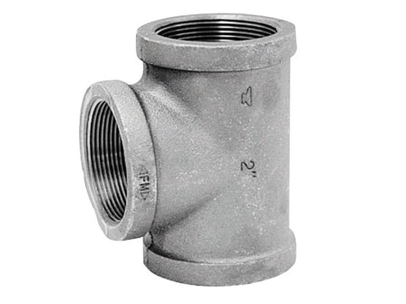 Anvil 8700120952 3/4 in. FPT X 3/4 in. D FPT 3/4 in. D FPT Galvanized Malleable Iron Tee