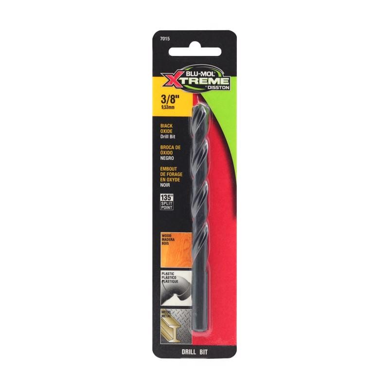 Blu-Mol Xtreme E0217015 3/8 in. High Speed Steel Drill Bit 1 pk