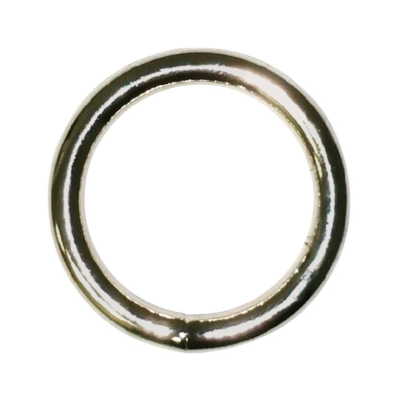 Baron 4-1 1/4 Large Nickel Plated Silver Steel 1 1/4 in. L Ring 1 pk