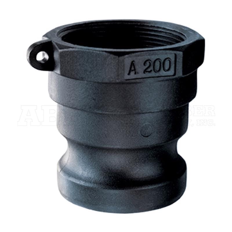 Abbott Rubber QA-200-PP Polypropylene 2 in. D X 2 in. D Male Adapter 1 pk