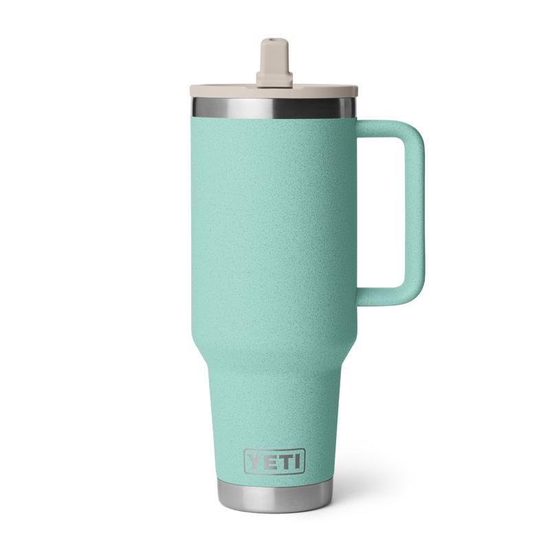 Yeti 21071507016 Rambler 40 oz Sea Stone BPA Free Travel Straw Mug