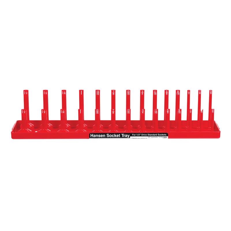 Hansen Global 1201 18 in. L X 1/2 in. drive SAE Socket Tray 1 pc